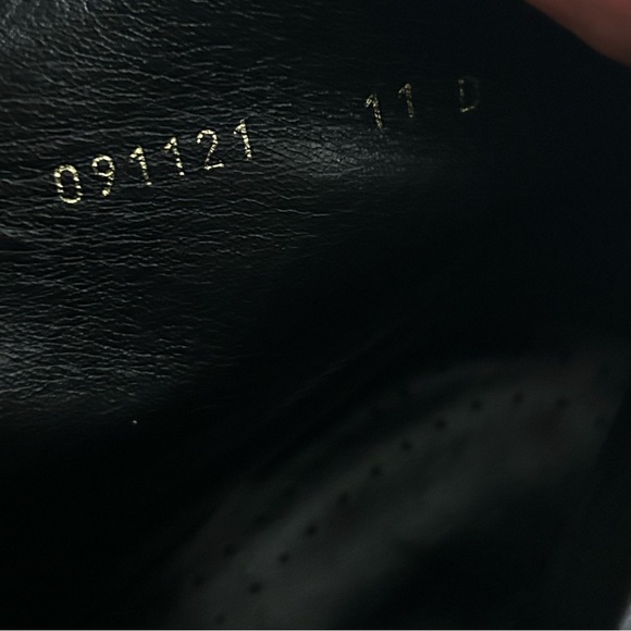 Men’s Gucci Black Leather Boots Sz 11D - Picture 6 of 6